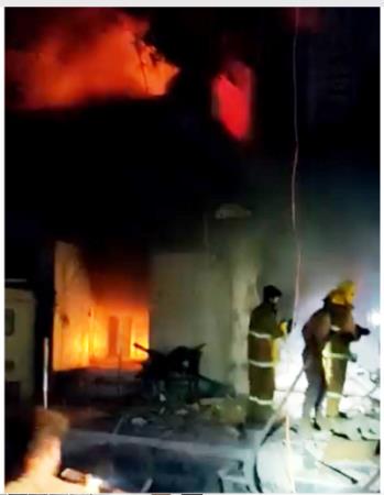 MQM HQ set ablaze in Karachi by paramilitary Rangers