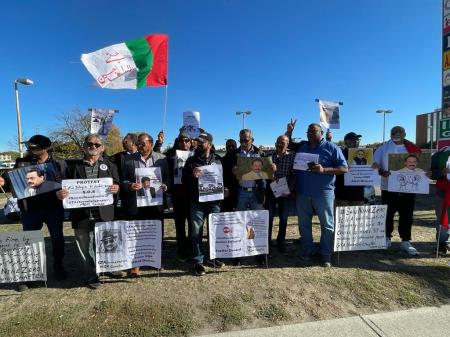 MQM Canada Toronto Chapter held a Protest demonstration against the set ablaze of MQM center Nine Zero, extrajudicial killing of workers and illegal arrest of former MNA Nisar Panhwar