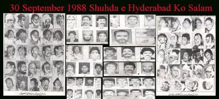 سانحہ حیدرآ باد 30ستمبر 1988ء پاکستان کی تاریخ کاسیاہ ترین باب ہے۔الطاف حسین