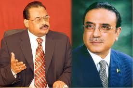 Altaf Hussain and President Zardari stress on the need of unity among moderate political parties