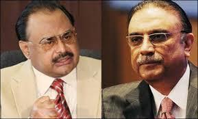 Former President Asif Zardari informs Altaf Hussain about the PPP decision to include MQM in Sindh Government