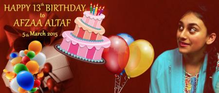 Happy Birthday Baby Afzaa Altaf