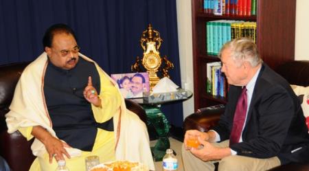 THE EXPRESS TRIBUNE: ''Altaf Hussain meets US Congressman Dana Rohrabacher, Khan of Kalat in London''