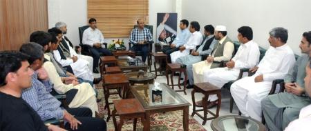Journalists from Khyber Pakhtunkhwa visit Nine Zero