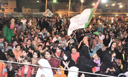 Altaf Hussain address Election gathering in Jinnah Ground, Karachi
