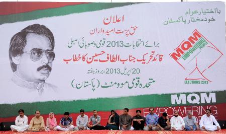 Altaf Hussain asks Taliban to lay down arms and become a part of the national stream