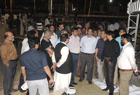  MQM RC Visit Jinnah Ground For 30th Foundation Day Preparations  