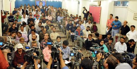 Album5: MQM Founder & Leader Mr Altaf Hussain addressing the press conference