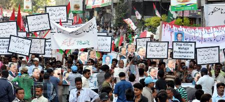 Album4: MQM Protest Demonstration At The Karachi Press Club