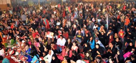 Election Activities at Central Camp of MQM in Jinnah Ground