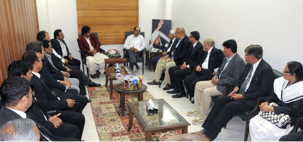 Delegation of SHCBA and KBA visits Khursheed Begum Secretariat