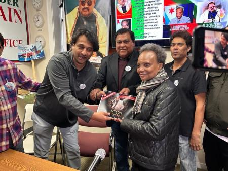 Mayor of Chicago Ms Lori Lightfoot visited the  central office of MQM USA in Chicago   