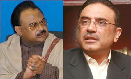 Altaf Hussain and Asif Zardari have telephonic talk