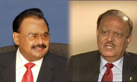 Altaf Hussain congratulated Mamnoon Hussain on assumption of the office of the president