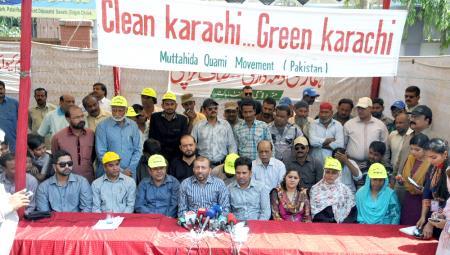 MQM to dispose 50% of city garbage during Clean Karachi Campaign