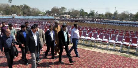 MQM Rabita Comittee visited Sufi-e-Kiram Conference venue Doongi Ground in Lahore