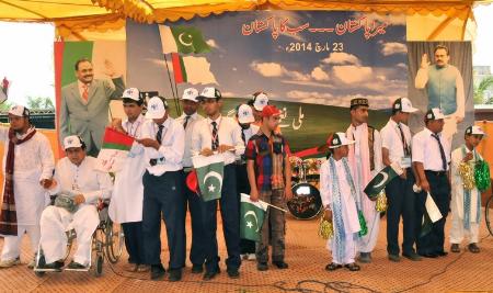 Album1: MQM wing "Persons with Disability (PWD)" organized a program for the 23rd March Pakistan Day