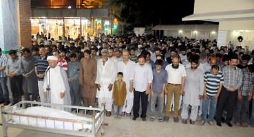 Funeral Prayer of MQM's martyred worker Ali Haider and Faizan Sheikh who were extra judicially murdered
