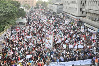 MQM will organize a protest demonstration at the Karachi Press Club on Thursday