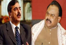 Altaf Hussain telephones Yousuf Raza Gillani and expresses sympathy on the kidnapping of his son