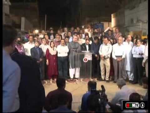 Part 1: MQM Convener Nadeem Nusrat, Senior Deputy Conveners Farooq Sattar & Aamir Khan Press Conference at Ninezero